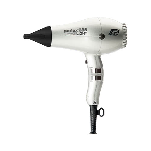 Parlux Power Light 385 Ionic & Ceramic Hairdryer - White