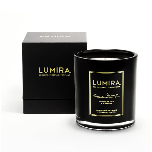 Lumira Glass Candle - Tunisian Mint Tea Large