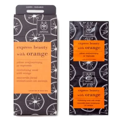 APIVITA Express Beauty with Orange Revitalising Mask - Double sachet