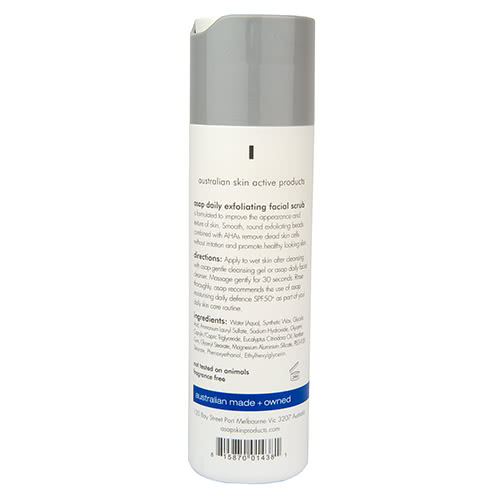 asap daily exfoliating facial scrub 200ml