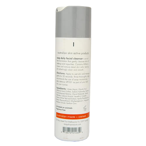 asap daily facial cleanser 200ml