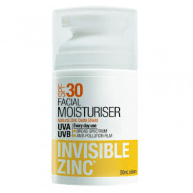 Invisible Zinc Facial Moisturiser SPF30+