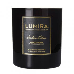 Lumira Glass Candle -  Sicilian Citrus Large
