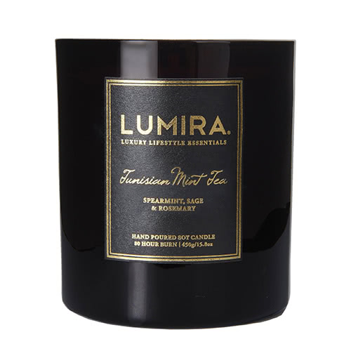 Lumira Glass Candle - Tunisian Mint Tea Large
