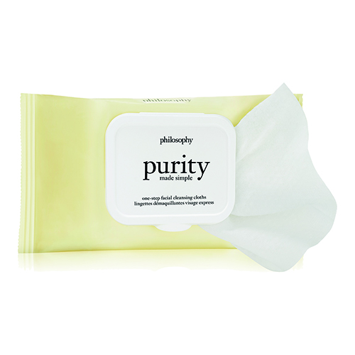 philosophy purity made simple one-step facial cleansing cloths- 30 cloths