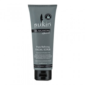 Sukin Oil Balancing Plus Charcoal Pore Refining Facial Scrub 125ml