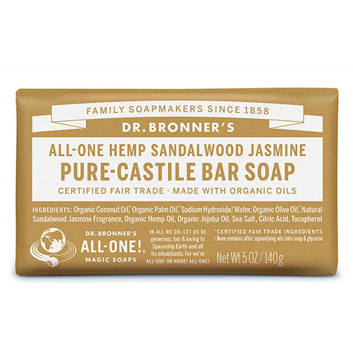 Dr. Bronner's Castile Bar Soap - Sandalwood & Jasmine